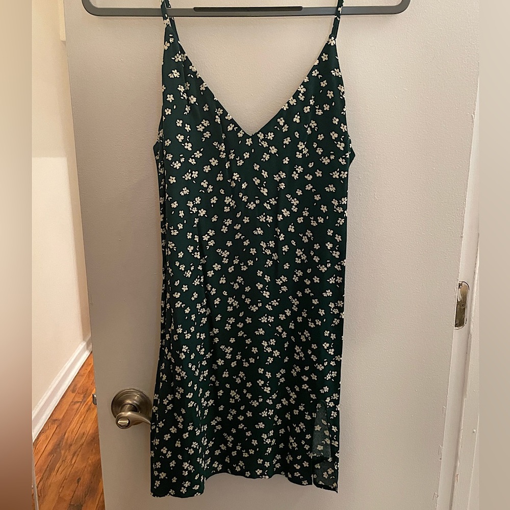 Reformation Marlowe Floral Sleeveless Minidress Size Small Green and White